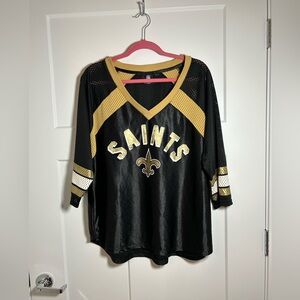Women’s XL Saints Football jersey top
